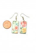 Mint Rose Earrings